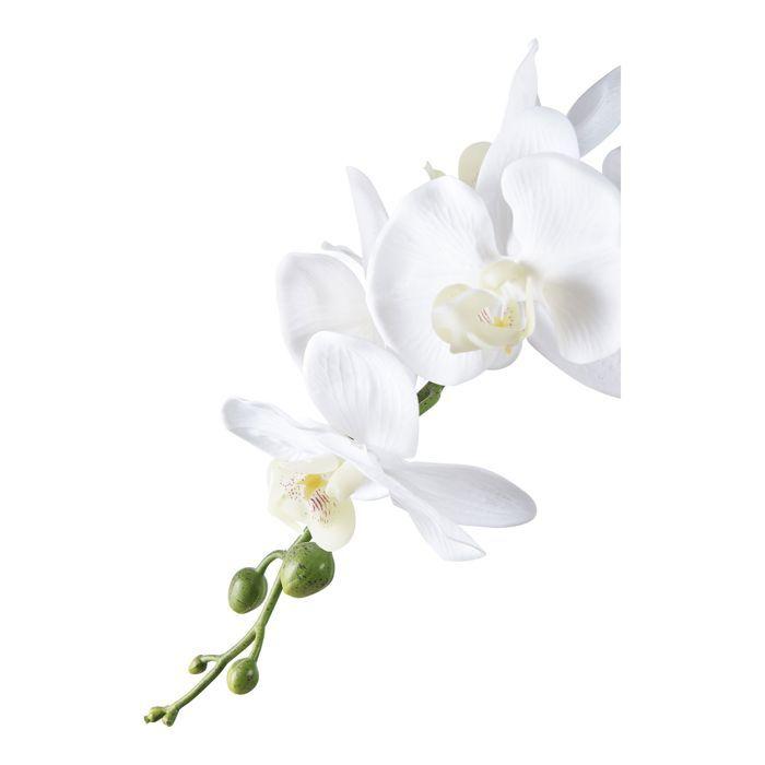 Orkidé art en bois hauteur 49cm vert, blanc.