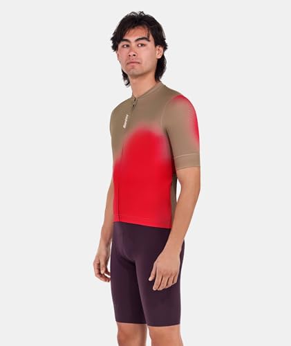 Мужская веломайка Santini SPOT, летний стиль, двухкомпонентная ткань, задний карман, красно-коричневый (Размер 3XL), 5S94075CSPOT [Оригинал]