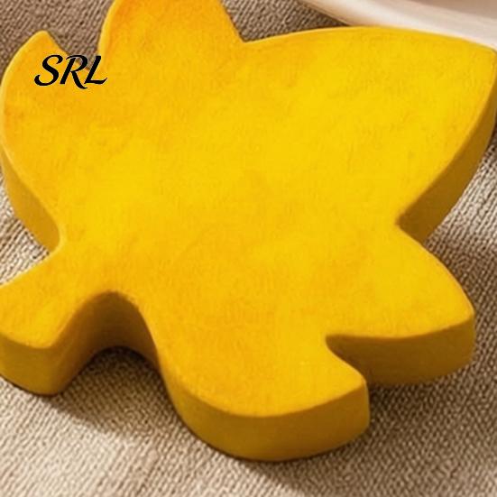 Decorative Felt Leaves for Dining Table 3Pcs Fall Maple Decorations, Wooden Autumn Harvest Desktop Decor Shelves Ornament Shelf Tiered Trays