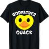 Крестный Кряк Желтая Утка Смешная Футболка Крестный Утка