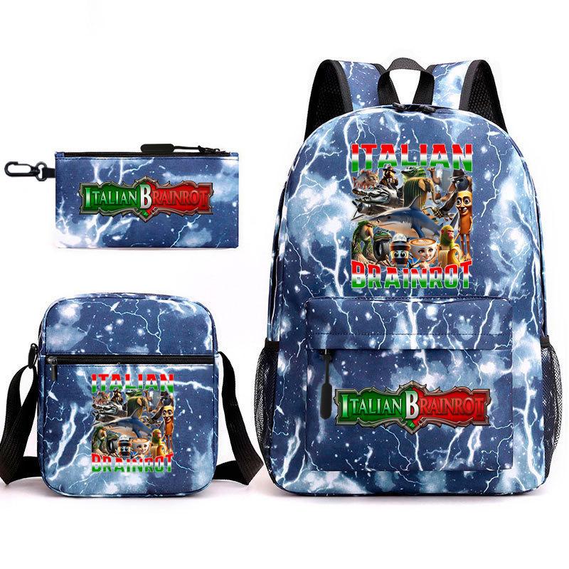 American Shanhaijing Backpack Student School Bag Shoulder Bag