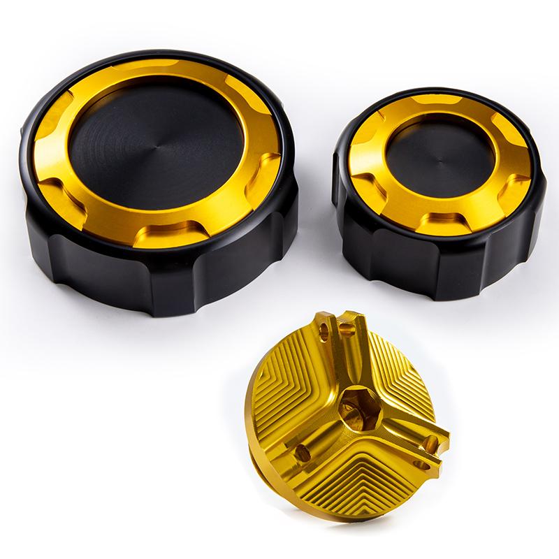For Kawasaki Z750 Z 750 Z750S 2005-2011 2012 Motorcycle front and rear brake tank cap accessories and fuel filler cap protection