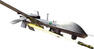 Прозрачный пропеллер Американский БПЛА Пластиковая модель CPU4808 1/48 MQ-1C