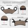 Front Rear Brake Pads For Polaris Sportsman 450 500 700 800 4X4 Scrambler 500 400 Trail Blazer 250 330 Magnum 330 500 Trail Boss 330 Xpedition 325
