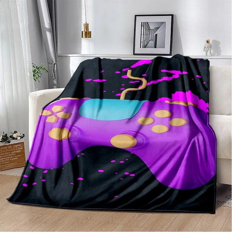 Одеяло для игровой консоли Game Boy GamePad в стиле ретро, ​​мягкое одеяло для дома, спальни, кровати, дивана, пикника, путешествия, офиса, одеяло, детское одеяло