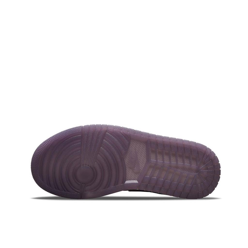 Jordan Air Jordan 1 Cushioning Slip Resistant Abrasion Resistant Low top Basketball Shoes Women's Pink Purple DZ2768-651(Team-)-Random packaging bags