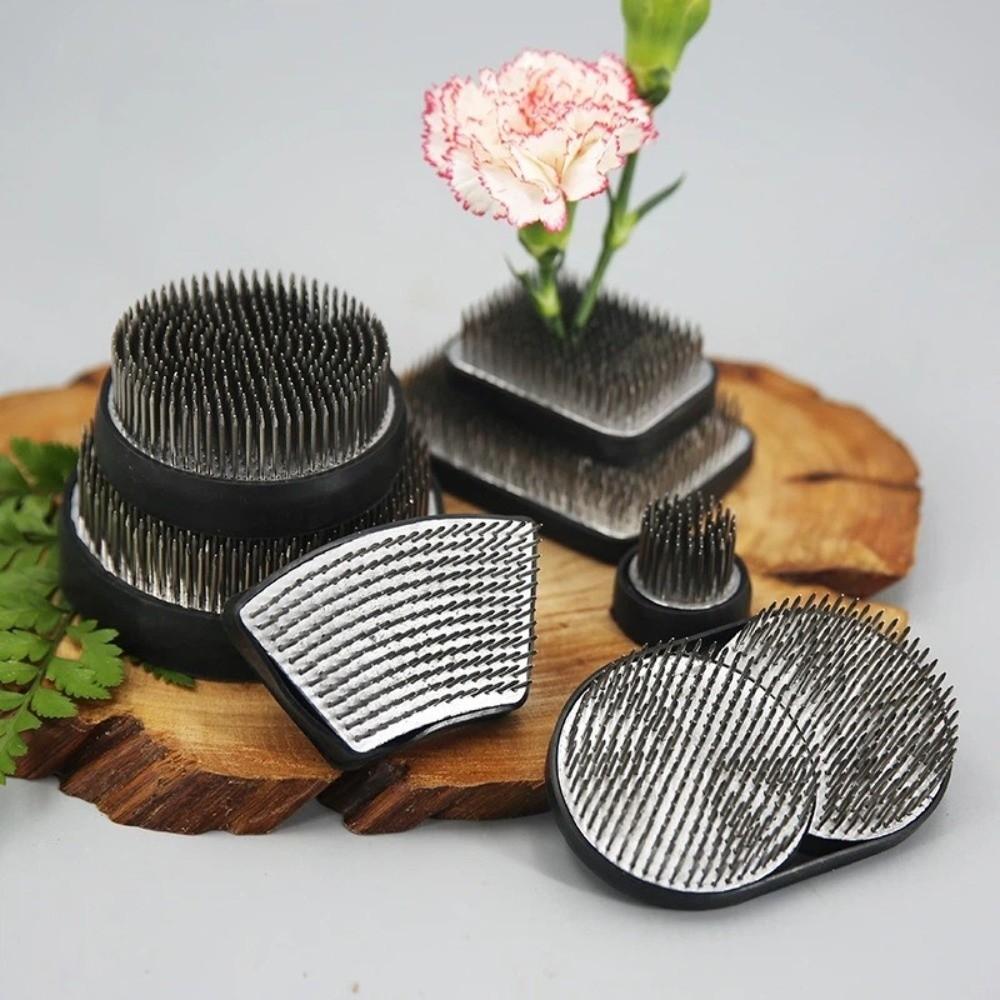 Metal Pin Holder Flower Arranging Device Stainless Steel Flower Prong Pin Holder Tea Room