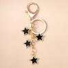 Cute Enamel Crystal Star Keychain Women Girls Key Ring Pendants for Handbag Decor DIY Handmade Jewelry Key Chain Gifts