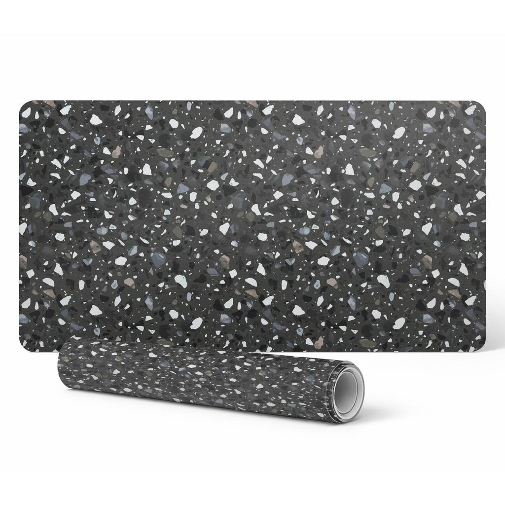 Winylowa Mata Biurkowa Ze Stylowym Nadrukiem Mozaika Terrazzo 120X60 Cm