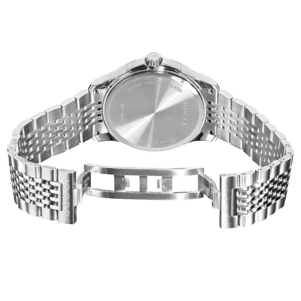 Gucci YA126407 G-Timeless Мужские часы с серебристым циферблатом