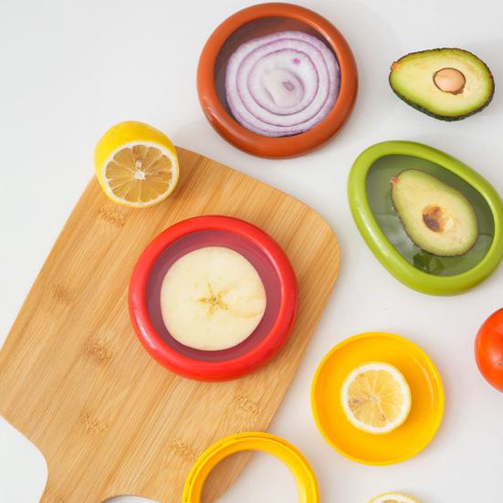 Многоразовый держатель для лука, авокадо, контейнер для хранения овощей, фруктов, лимонов, помидоров, чеснока