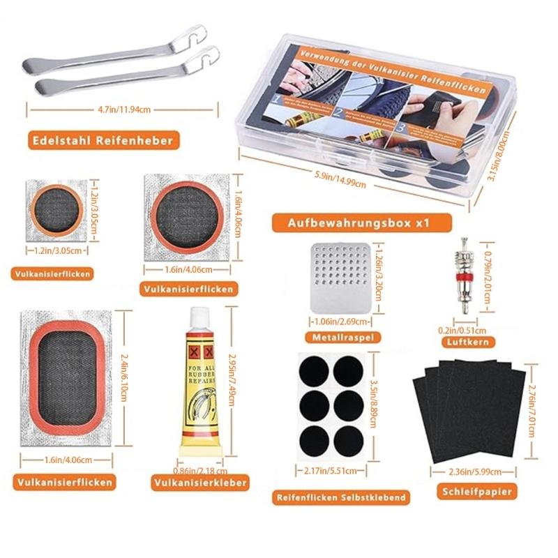 Bicycles Tire Puncture Repair Kits Rubber Tire Patches Bicycles Inner Tube Tire Tool Portable Cycling Repair Tool