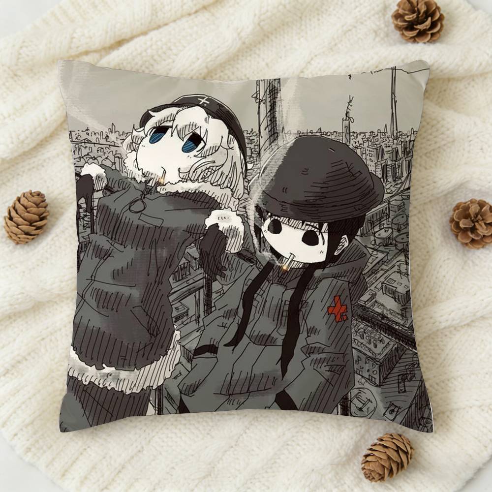 Квадратная декоративная наволочка с двусторонней печатью 'Girls Last Tour' для дивана, гостиной, домашнего декора