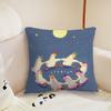 SSEBONG ART  cushion cover Pillow Case Plush Fabric Soft Double Sided Print Sofa Cushion Cover Throw Pillow Covers