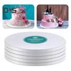 5Pcs/Set 8/10/12-Inch White Cake Board Greaseproof Non-stick Food Grade Thick Corrugated Paper Round Cake Base Holder Plate Baking Supplies
