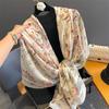 New Spring Women Cotton Scarf Beach Hijab Shawls and Wraps  Luxury Brand Flower Female Foulard Echarpe Designer Bandana