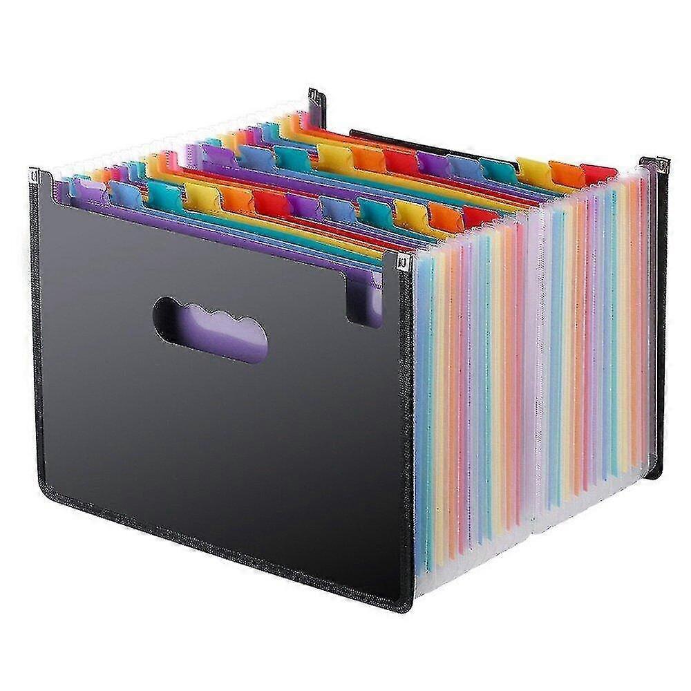 Mini Organ Clip 24 Pocket Expansion Folder A4 Portable Business Documents Office Supplies
