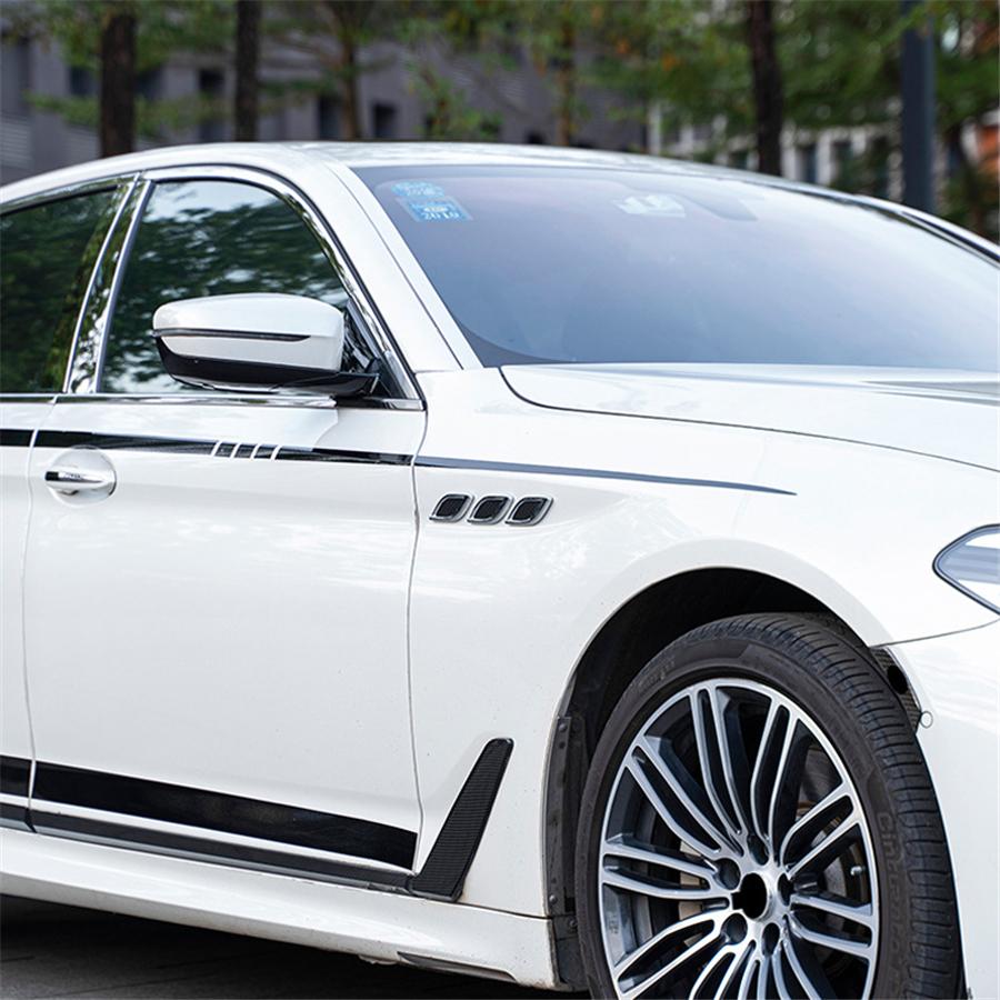 Автостайлинг 3D Акулий жабр Боковое вентиляционное отверстие Декоративная наклейка Металл Хром Тонкая отделка