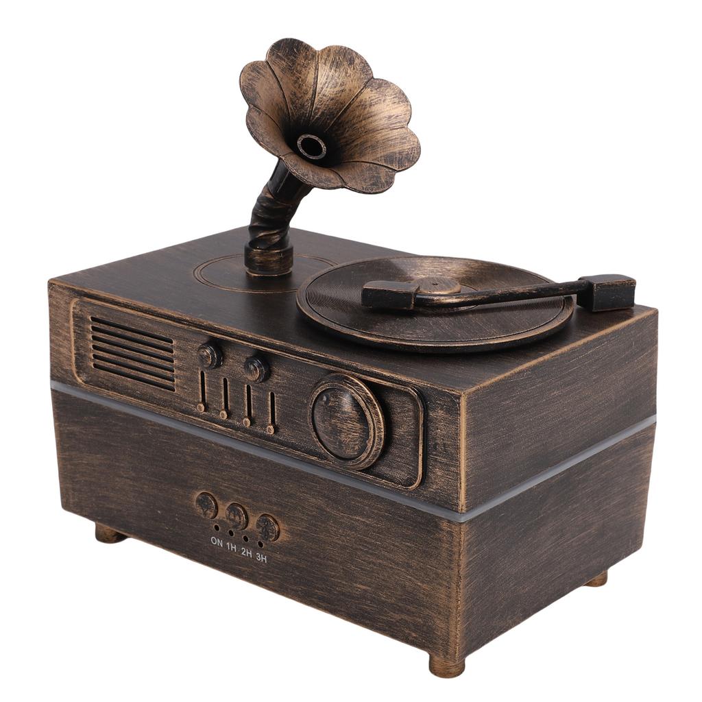 Retro Aromatherapy Humidifier Unique Gramophone   Vintage Oil Diffuser Fragrance Cool Mist Humidifier