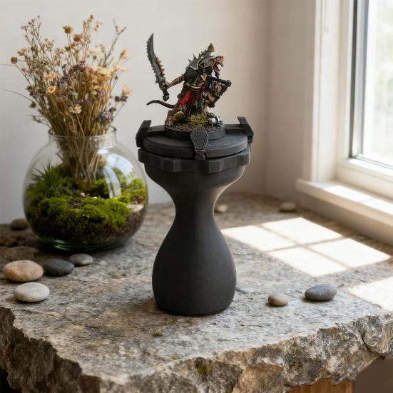 Ручка для рисования, напечатанная на 3D-принтере, эргономичный дизайн, подставка для миниатюрных моделей и фигурок, покрасочная станция с вращающейся верхней платформой