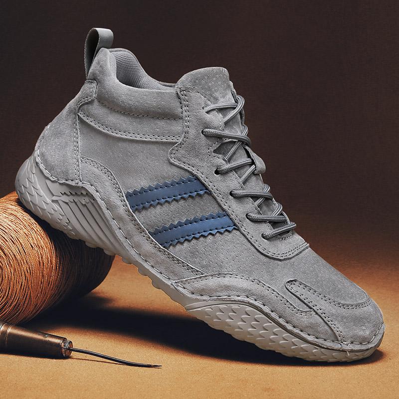 Мужская обувь, зимние мужские ботинки в британском стиле, теплые зимние ботинки, мужская повседневная обувь для работы на открытом воздухе, резиновые модные ботинки до щиколотки