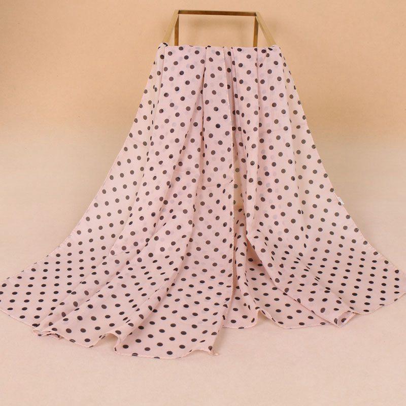 Chiffon Scarf Printing Thin Popular Scarf Sunscreen Women's Small Dots