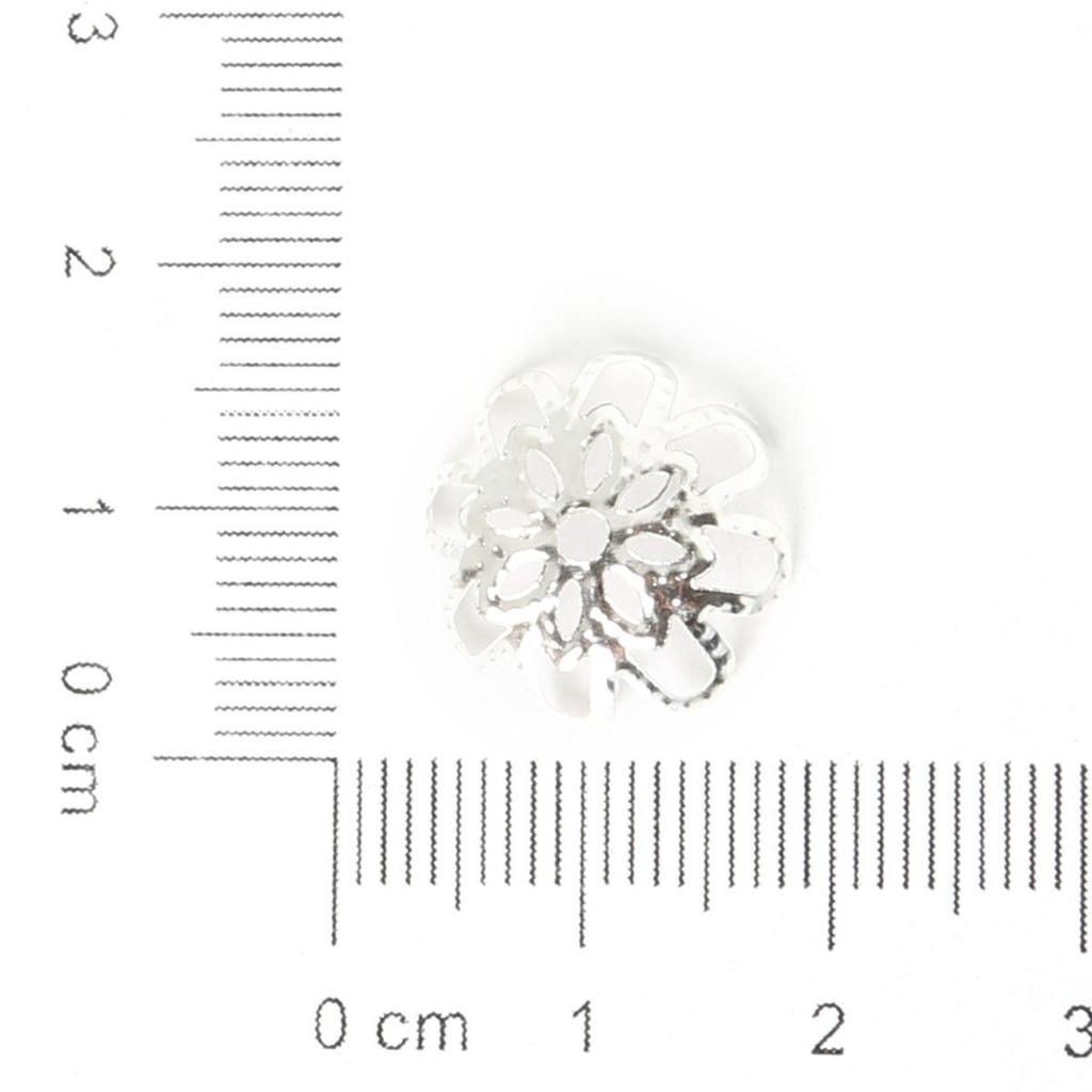 Mix Color Metal Flower Petal End Spacer Hallow Beads Caps Charms Bead Cups For Jewelry Necklace Making Supplie