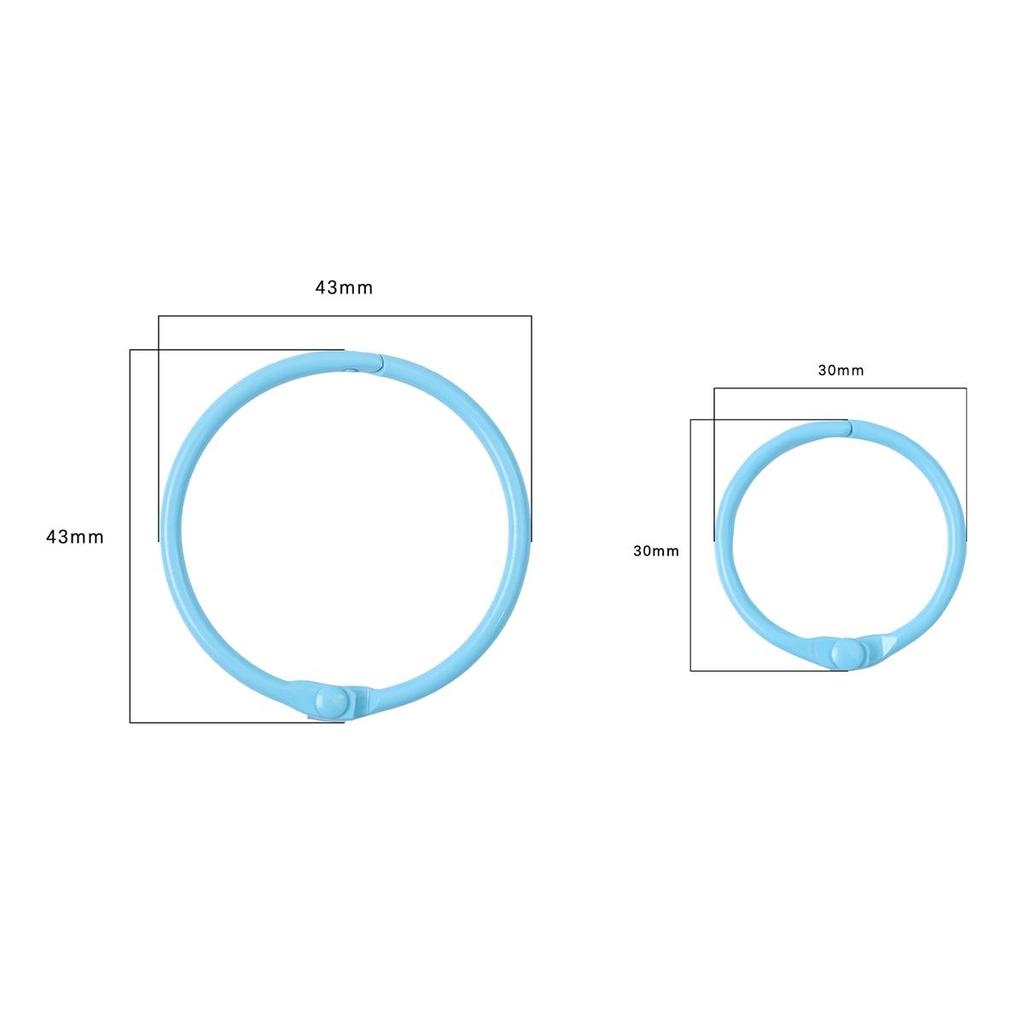 30/43 мм брелок для ключей, красочное открытое кольцо, пряжка, брелок, соединительные застежки для DIY, принадлежности для изготовления ювелирных изделий, аксессуары для брелоков