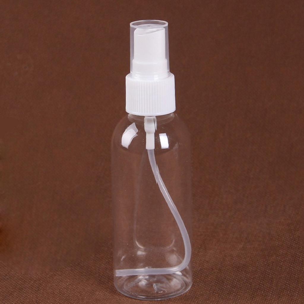 Portable Travel Transparent Plastic Empty Cosmetic Sample Spray Bottle Atomizer
