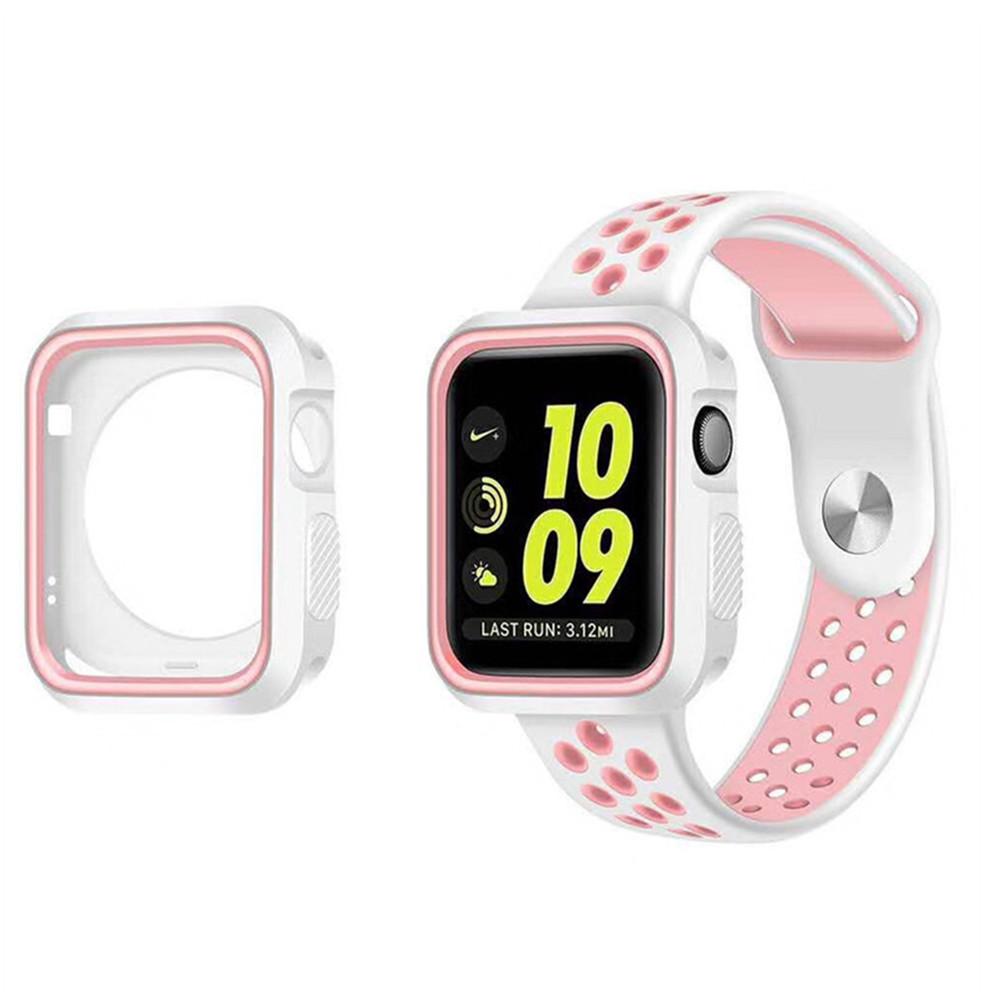 Защитный чехол-бампер для Apple Watch series 6 SE 5 4 3 44мм 40мм iwatch 42мм/38мм, силиконовый защитный корпус