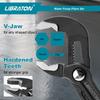 LIBRATON Water Pump Pliers Plumbing with Case Pliers, 3-Piece Set, 175mm, 240mm, 300mm, CR-V Steel, Wrench, Tool,