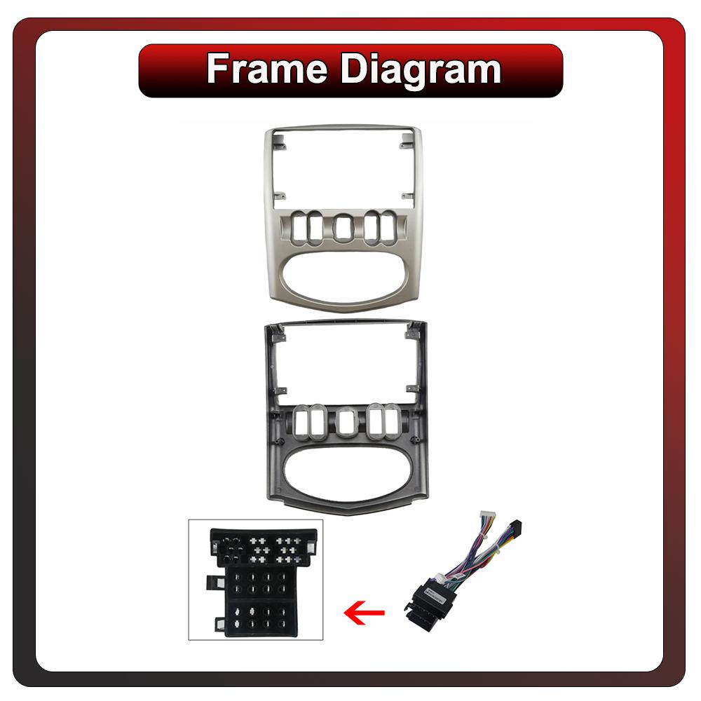 2Din Android Car-Play Car Radio,Renault Logan Sandero 1.6 2008 -2012,Multimedia Player Head Unit Stereo GPS Navigation BT WIFI,1+16GB