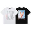 Vlone Оверсайз футболка с принтом City Fire V, мужская и женская, повседневная, хип-хоп, стритвир, с коротким рукавом