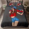 Модный комплект пододеяльников для девочек, комплект постельного белья для девочек, играющих на скейтборде, полиэстер, наволочки для девочек