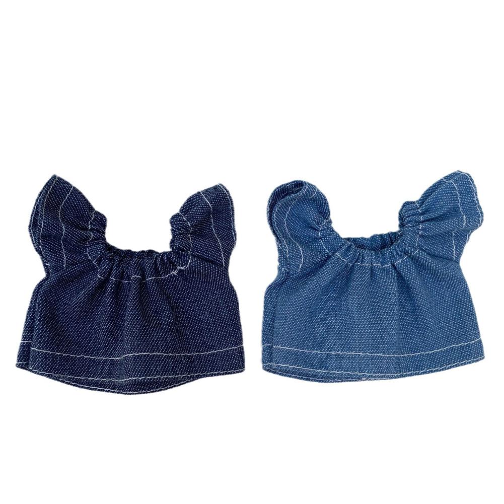 10cm Cotton Doll Fashion Jeans Shirt Pants Cotton Doll Trousers For Casual Wears Doll Clothes Accessories Kids Toys