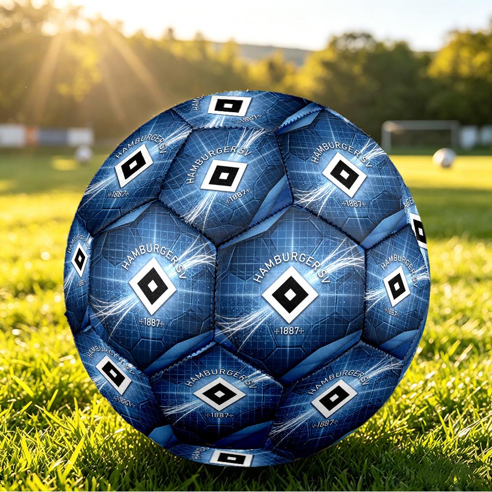 Футбольный мяч Hamburger SV, размер 5, с принтом, противоскользящий, для взрослых, футбольный сувенир для фанатов футбола