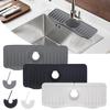 Sink Faucet Drain Mat Large Extended Thick Silicone Drain Drying Mat Storage Mat