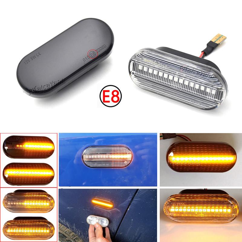 LED Dynamic Side Marker Light Turn Signal Lamp For SEAT Ibiza 6L Cordoba Toledo Leon Skoda Octavia VW Golf 3 4 Lupo Passat Polo