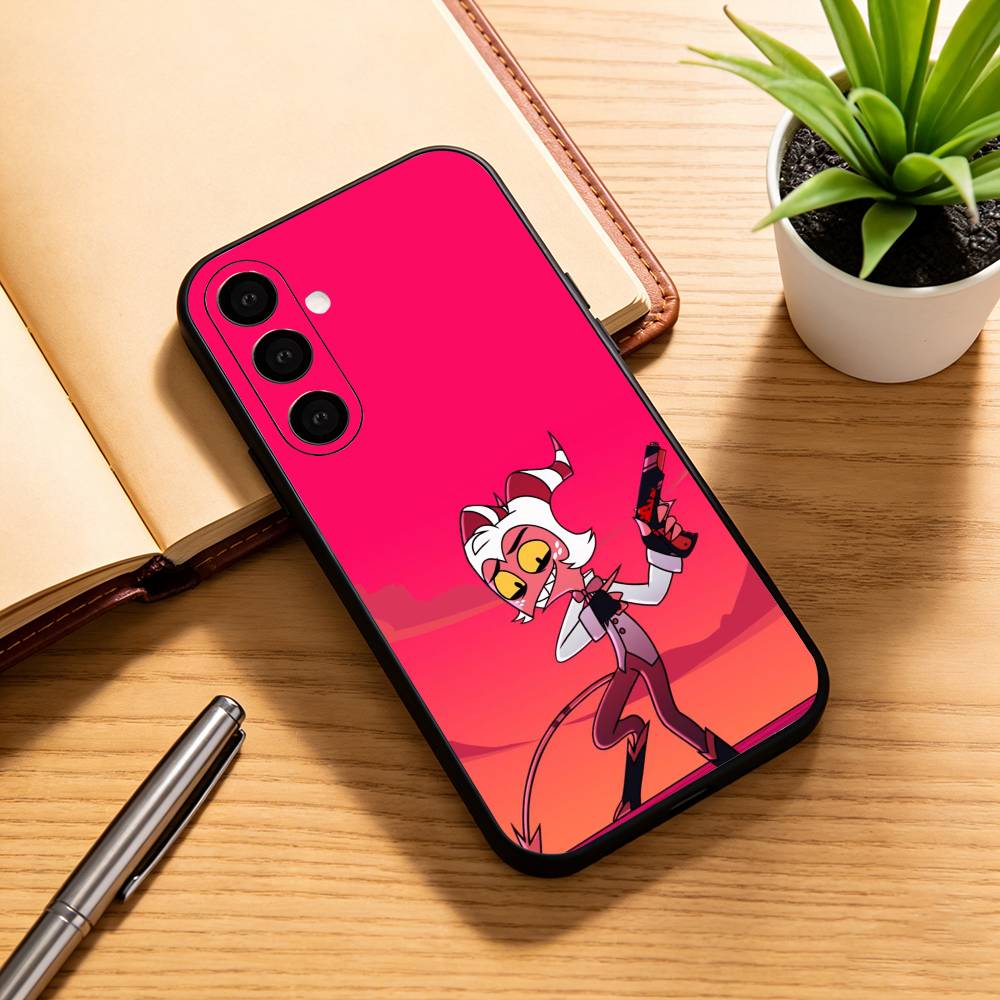 H-Helluva Boss M-Moxxie Phone Case For Samsung Galaxy A73,A72,A71,A70,A53,A52,A51,Others Soft Black Cover