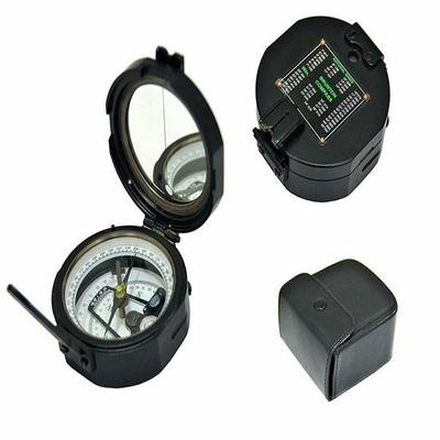 Рабочий латунный карманный транзитный компас Brunton в кожаной коробке