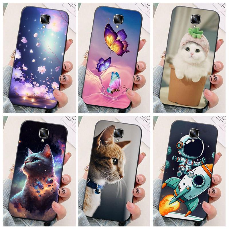 For Oneplus 3 3T Case Soft TPU astronaut Silicone Phone Cover for Oneplus 3 3T 5T Cases Black Bumper Funda One plus 3T 5 T