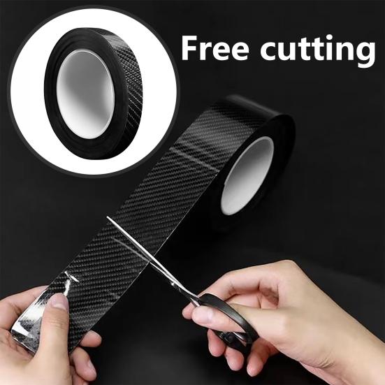 Универсальная автомобильная 5D наклейка из углеродного волокна, центральная контрольная дверная пленка, приветственная педаль, антиступенчатая защита, модификация, пленка для кузова