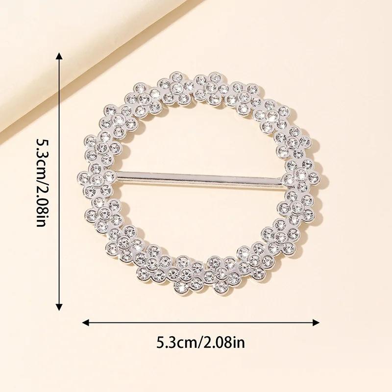 Сплав Многофункциональная Пряжка для Шарфа Изысканная Заколка для Ремня в Японском Стиле Модная и Универсальная Пряжка для Шарфа с Бриллиантами