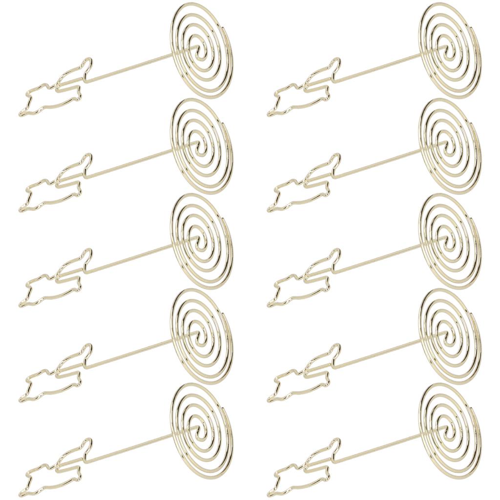 10 шт. зажим для фото кота с подставкой для стола, заметки, железная проволока, канцелярские принадлежности