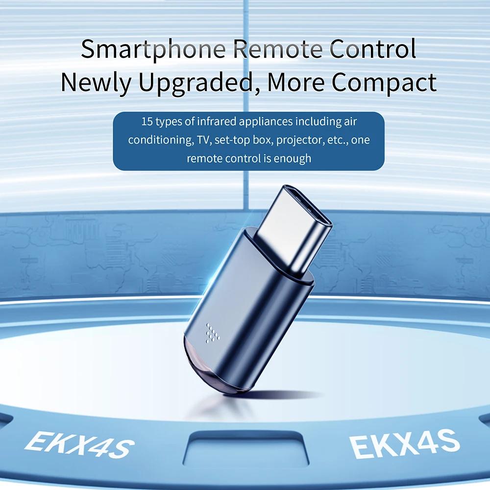 Универсальный USB Type C ИК-передатчик-адаптер для смартфонов для управления телевизором, кондиционером и другими устройствами с помощью приложения для смартфона с функцией удаленного управления