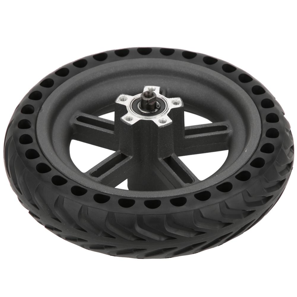 Cellular Rear Wheel Fit for Xiaomi Electric Scooter Black Rubber Tire Wear Resistant