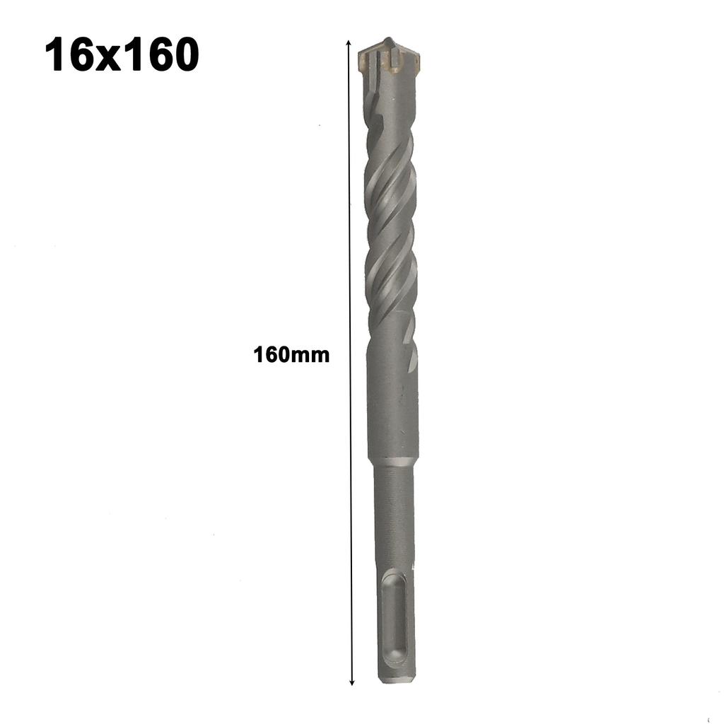 Concrete-SDS Plus Drill Bit Cross Tips Wall Brick Block Drilling Bits 160mm