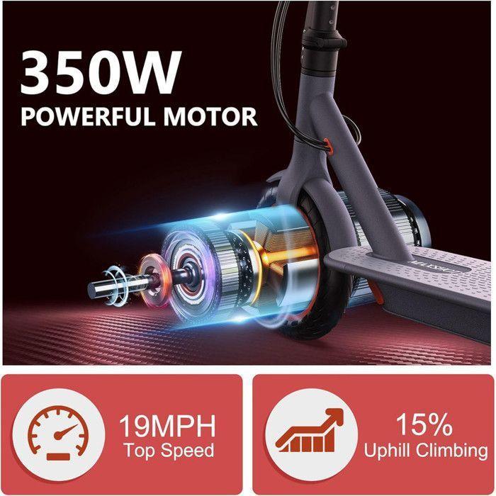 T4 PRO - Trottinette électrique pliable-Moteur 350 W-Batterie 36 V 10,4 Ah - Vitesse maximale 30 km/h-Bluetooth-Autonomie 15 km-Noir