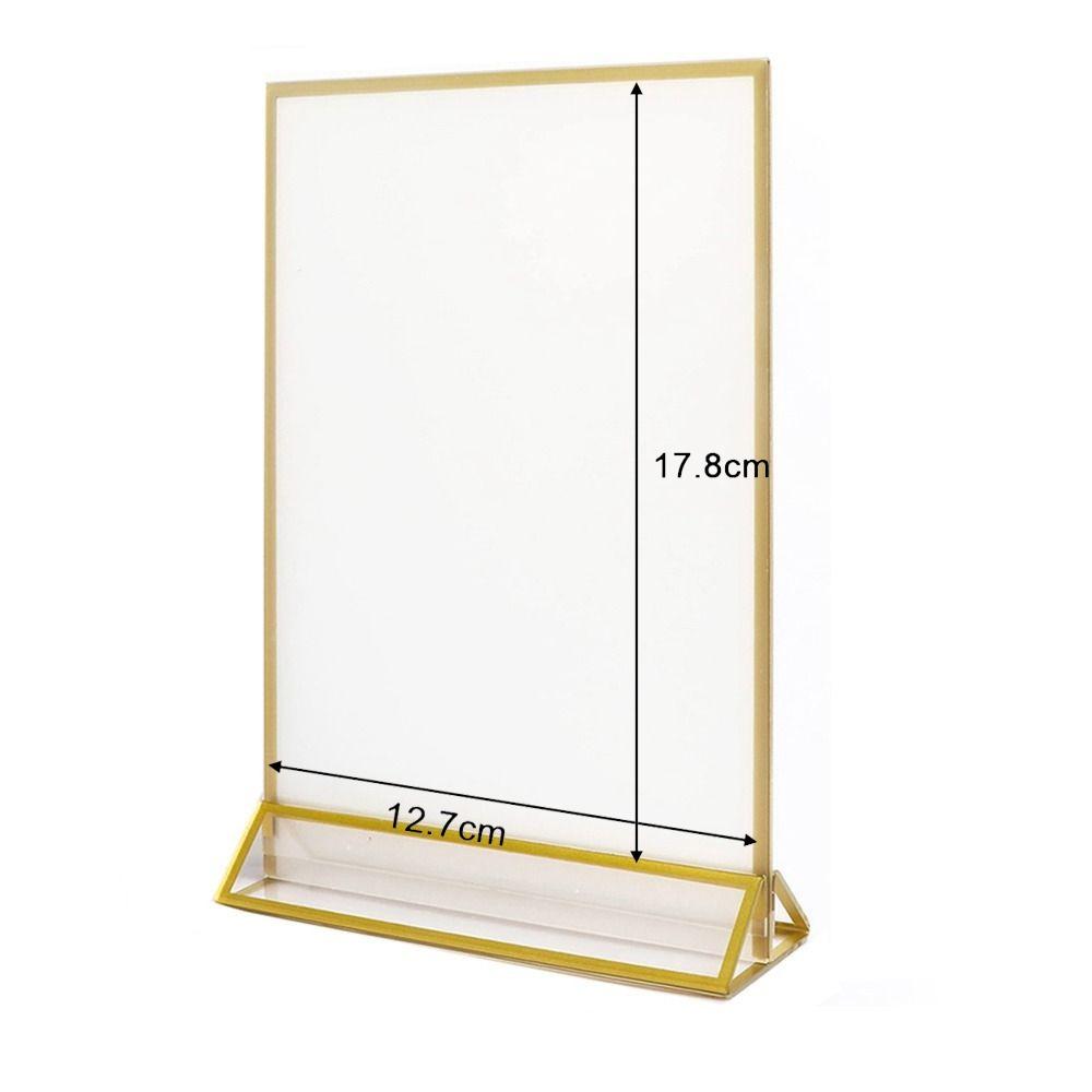 Акриловый стенд для меню, декор для вечеринок, дисплей, знаки, поддержка, держатель для модных карточек, свадьба