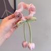 Japanese Korean Style Tulip Scrunchies Sweet Versatile High Grade Hair Ties Handmade Ponytail Hair Accessories